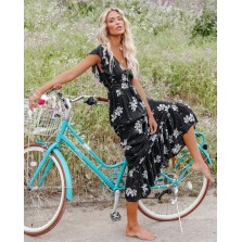 The Way Back Home Floral Ruffle Maxi Dress